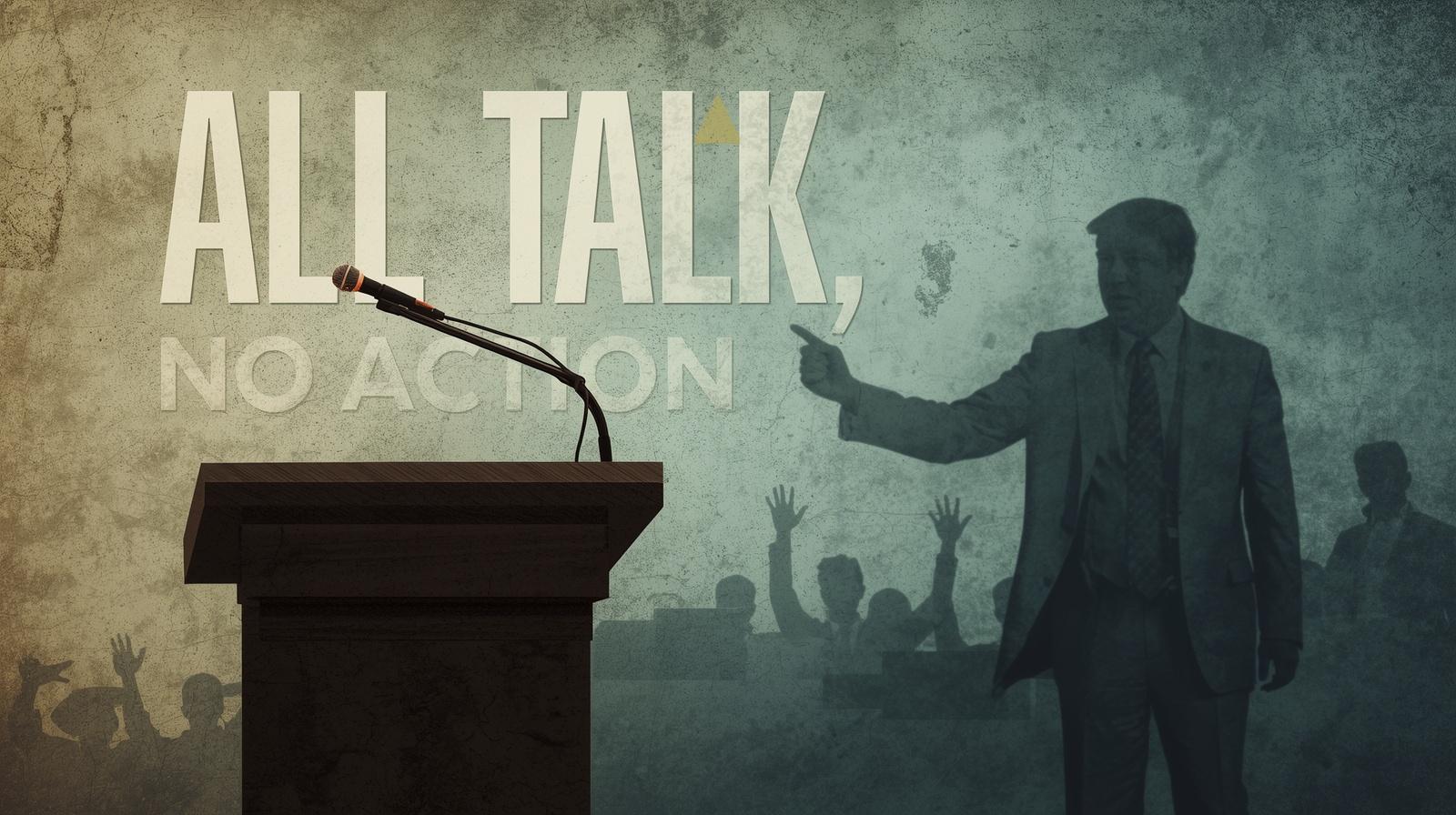 Best responses to all talk no action