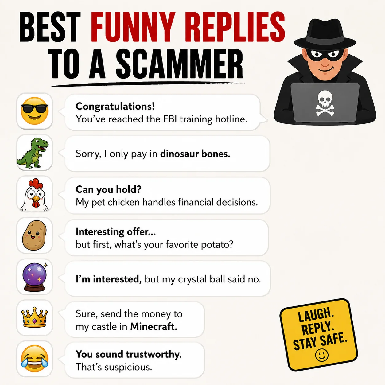 Funny Replies For Scam Calls