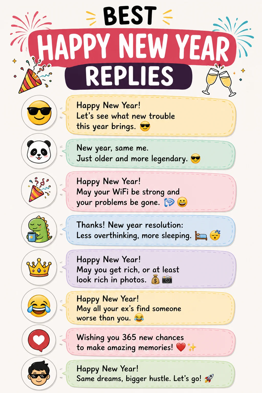 Romantic Best Happy New Year Replies