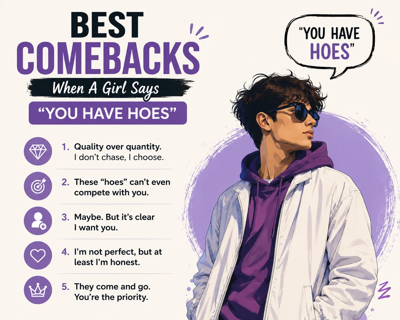 Smooth & Flirty Best Comebacks When A Girl Says You Have Hoes