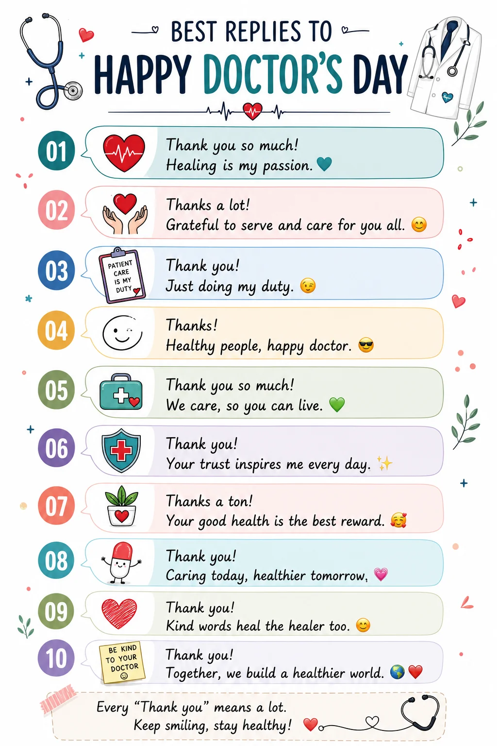 Best Replies To Happy Doctors Day