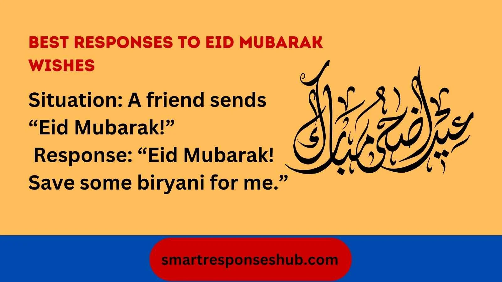 Best responses to Eid Mubarak wishes