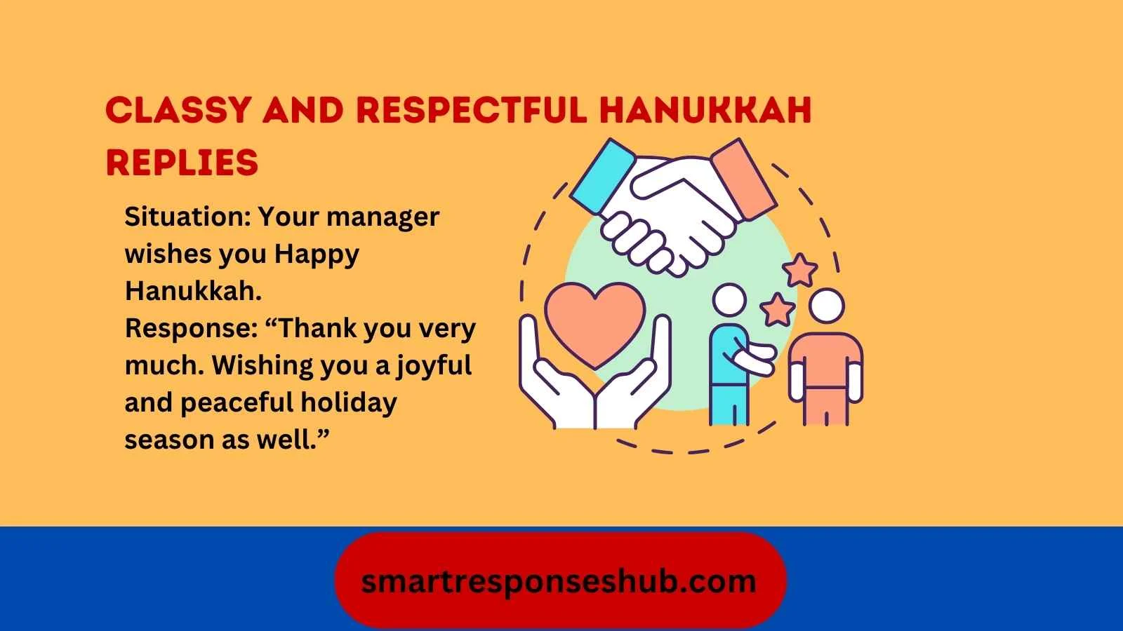 Best responses to happy Hanukkah 