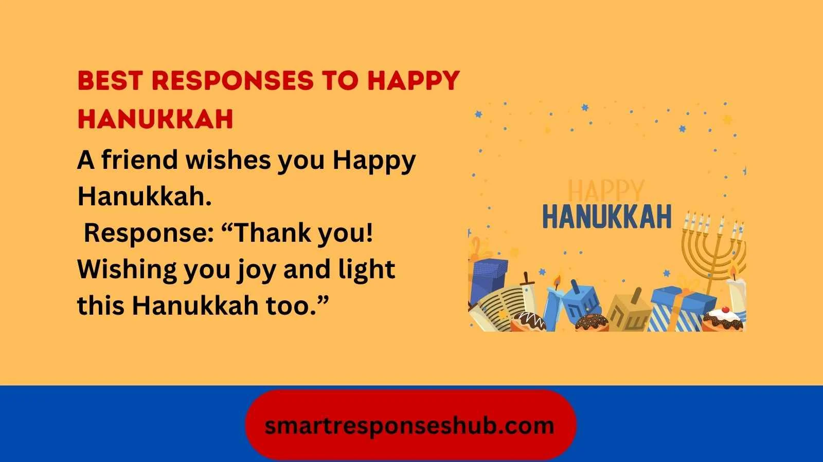 Best responses to happy Hanukkah