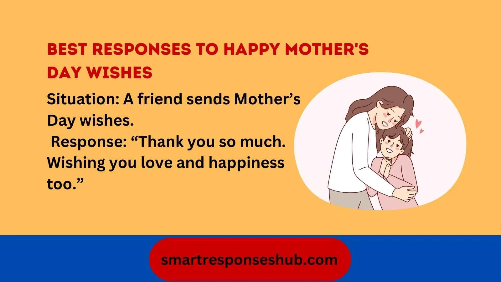 Best responses to happy Mother's Day wishes