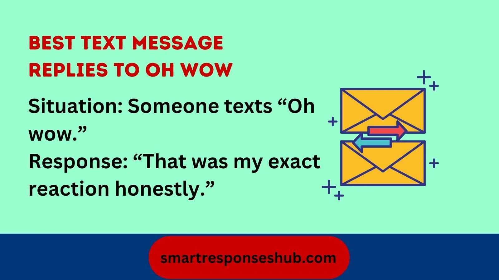 Best responses to oh wow