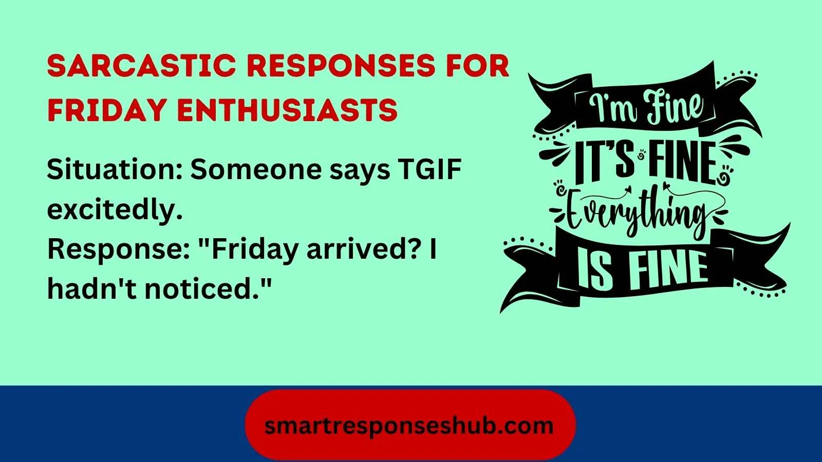 Best Responses To TGIF Unique Replies
