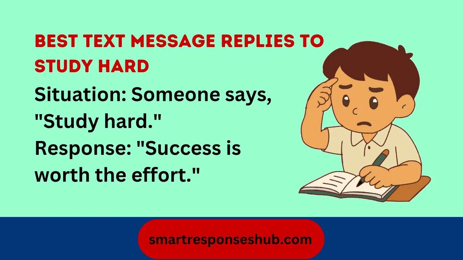 Clever comebacks when someone says study hard