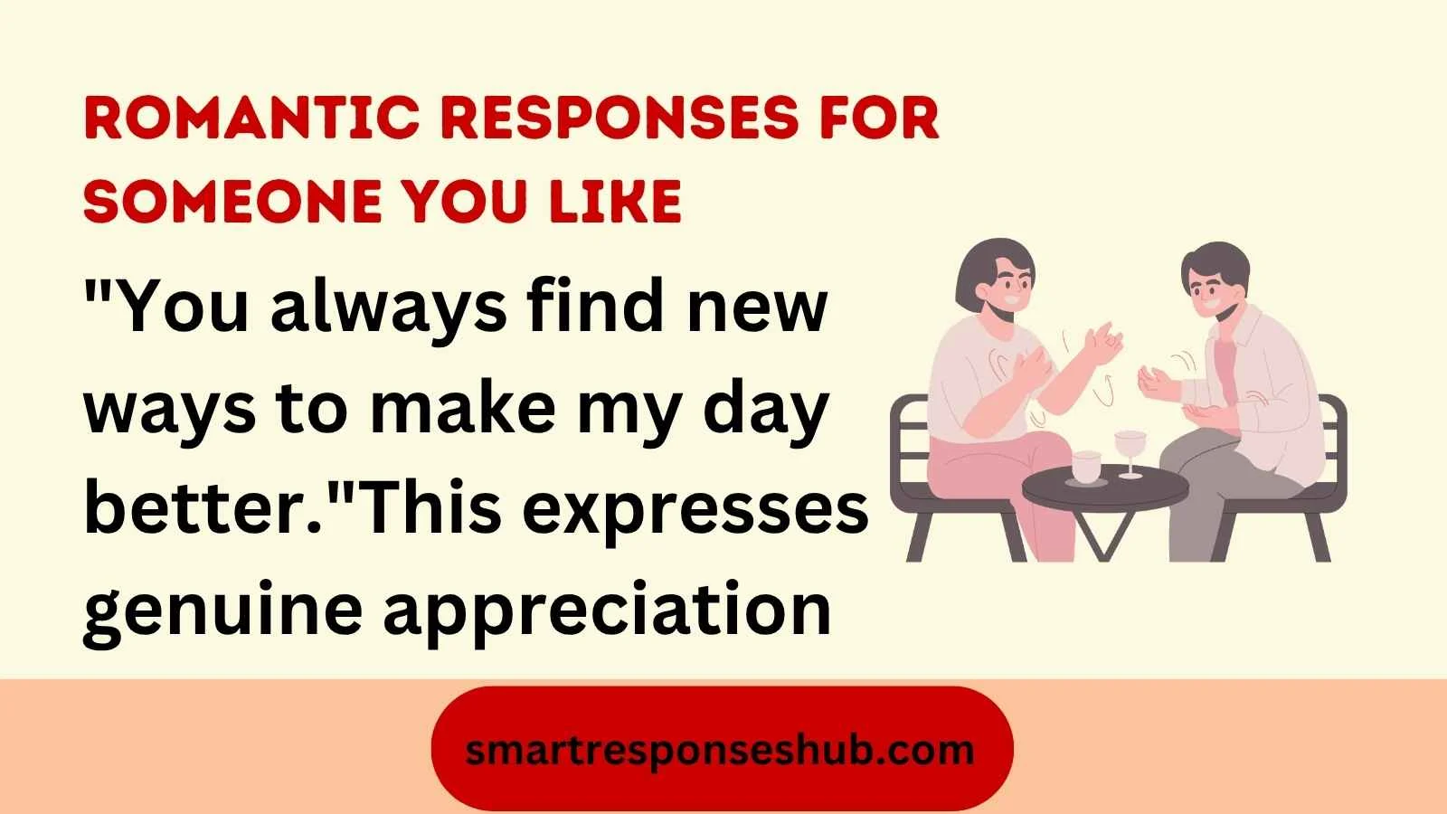 Flirty responses when someone surprises